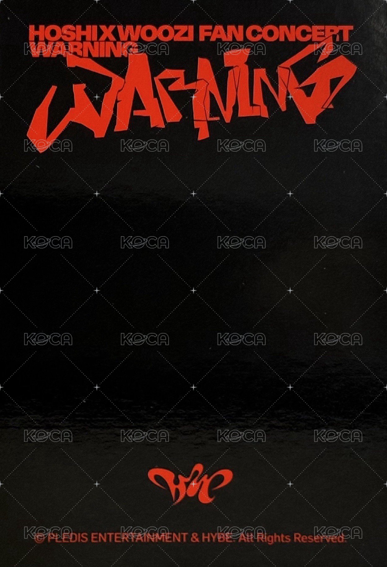 WARNING 周邊卡 A SET卡包 背面