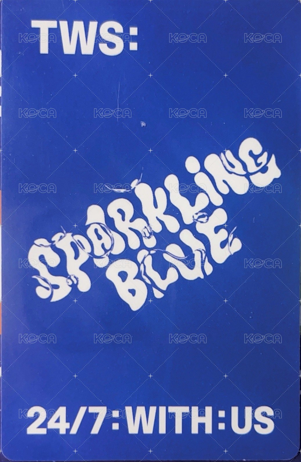 Sparkling Blue 專輯卡 Sparkling ver. 背面