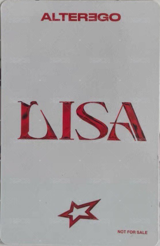 ALTEREGO 塔店 特典卡  背面