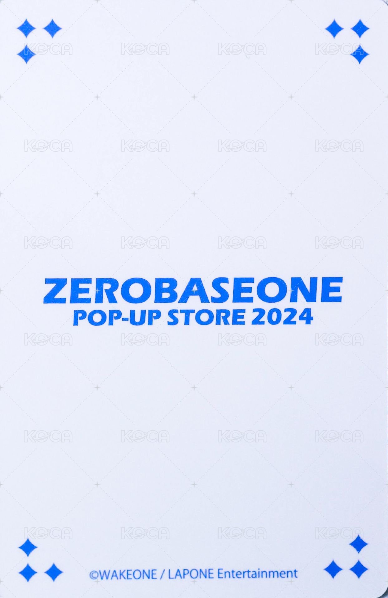 澀谷109快閃 隨機卡  背面