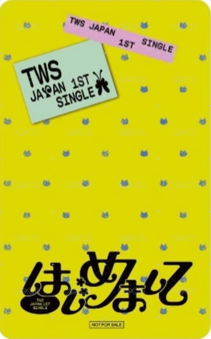 初次見面 塔店 特典卡  背面