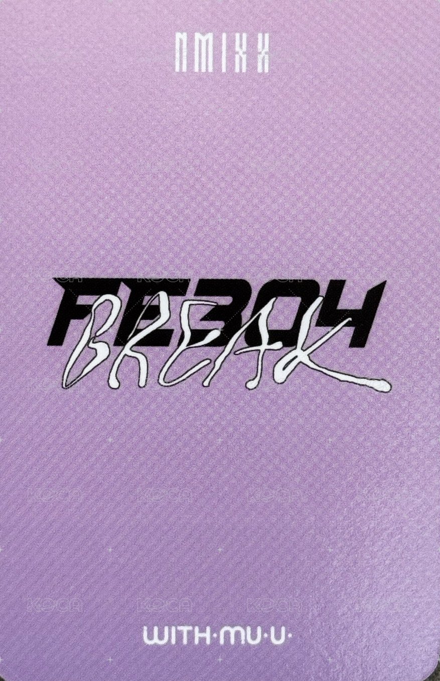 BREAK wm 幸運卡 wink圭 背面