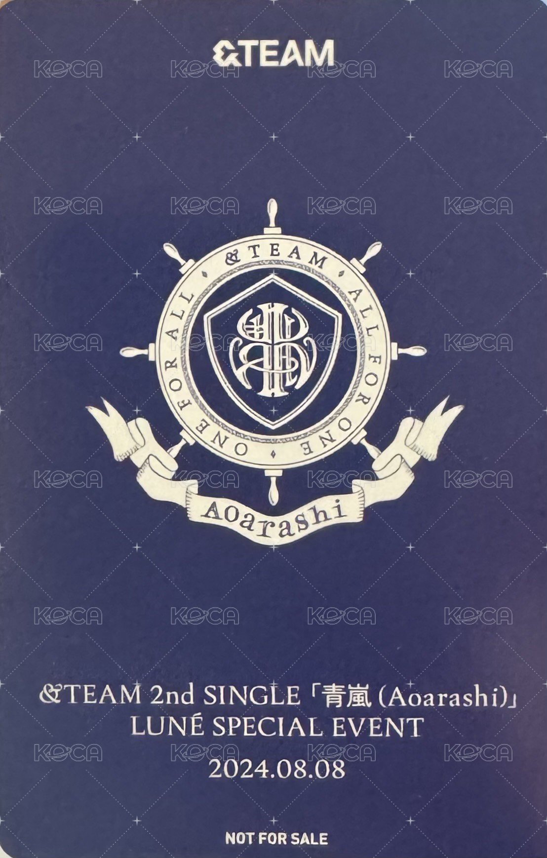 青嵐 入場卡 / 場限卡 SPECIAL EVENT 背面