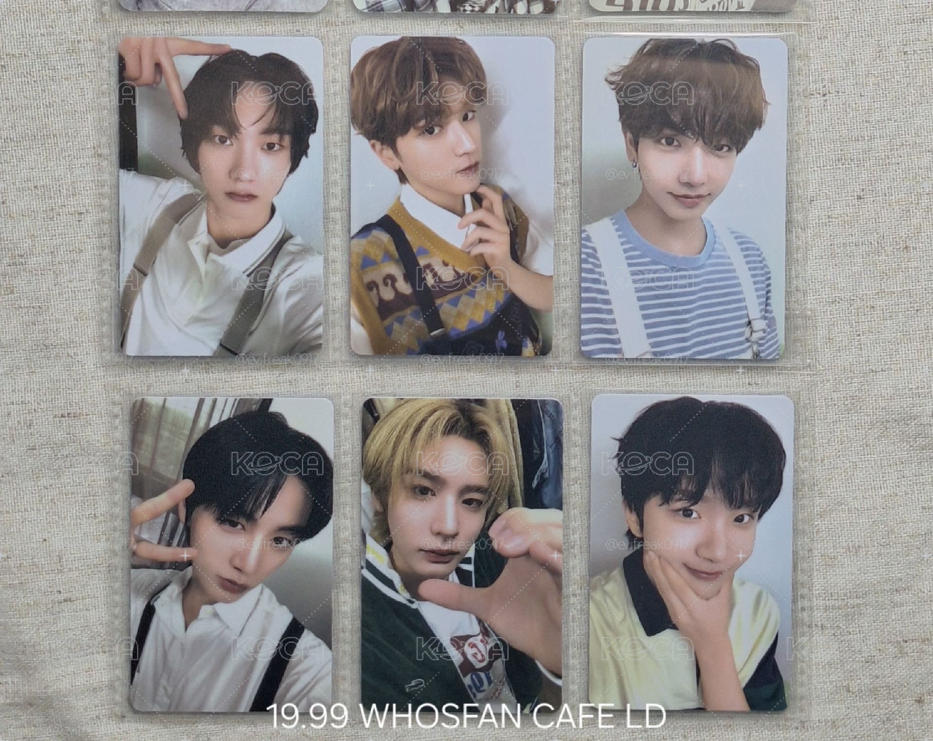 19.99 whosfan cafe快閃幸運卡整套