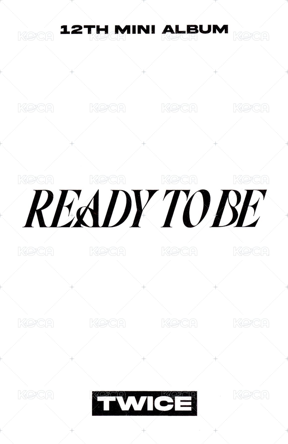 READY TO BE mp 單封預售 特典卡  背面