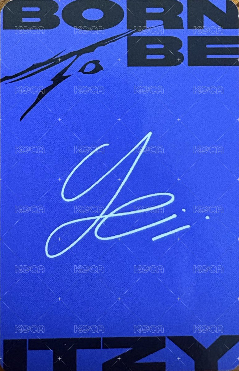 BORN TO BE 專輯卡 普版 背面
