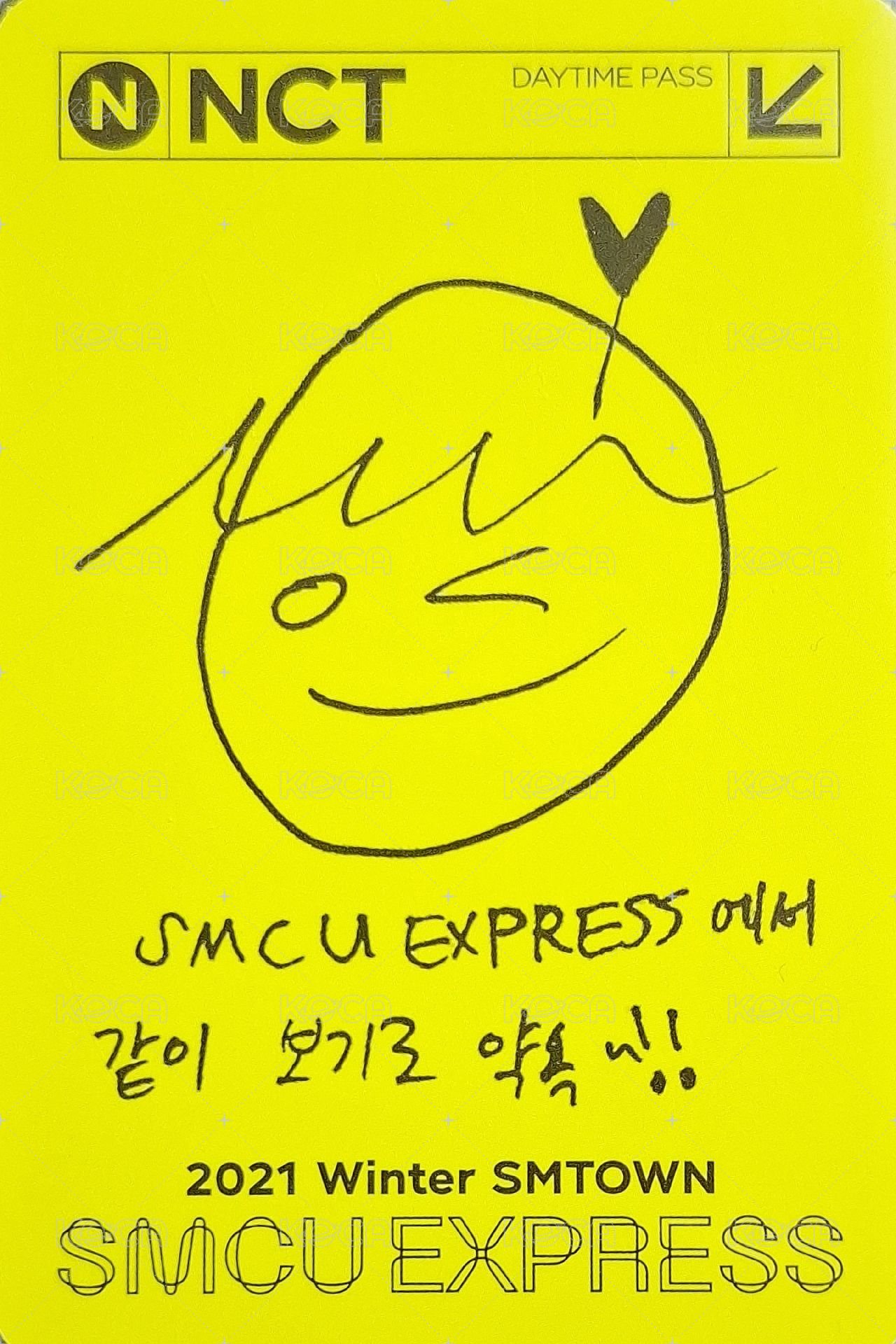 NCT時期 專輯卡 2021 sm家族冬專 背面