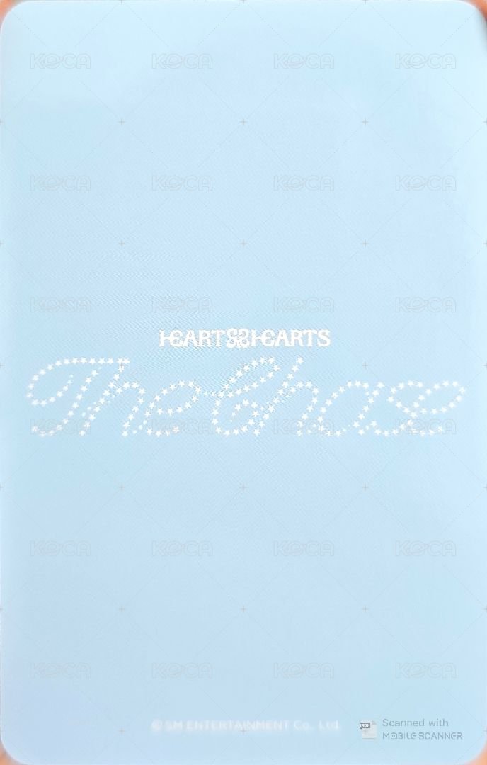 單一 sm 簽售卡  背面