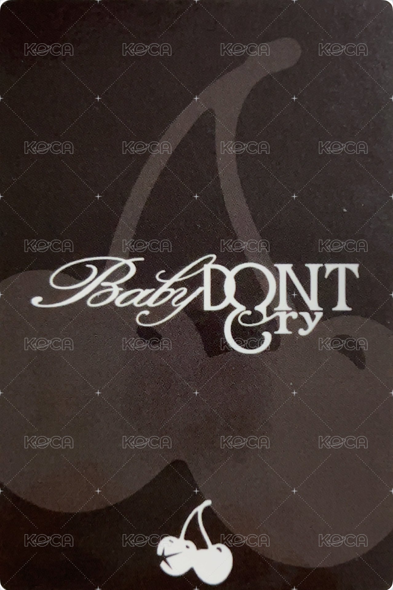 F Girl 打歌卡 一週 背面