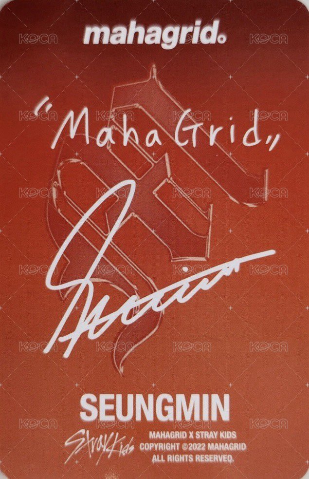 MAHAGRID 代言卡 3.0 背面