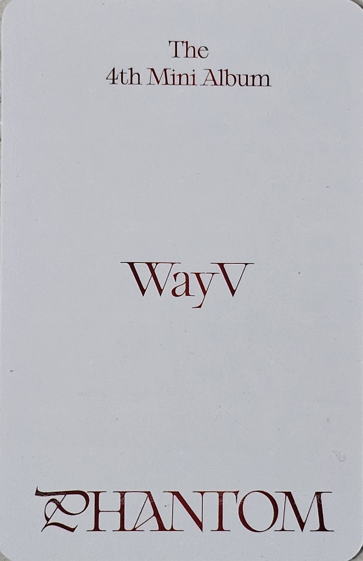 PHANTOM yzy 簽售卡  背面