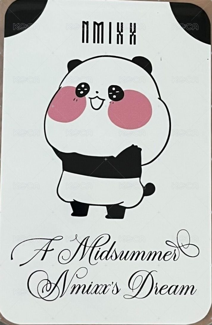 仲夏夜 楠藝 簽售卡 熊貓 背面