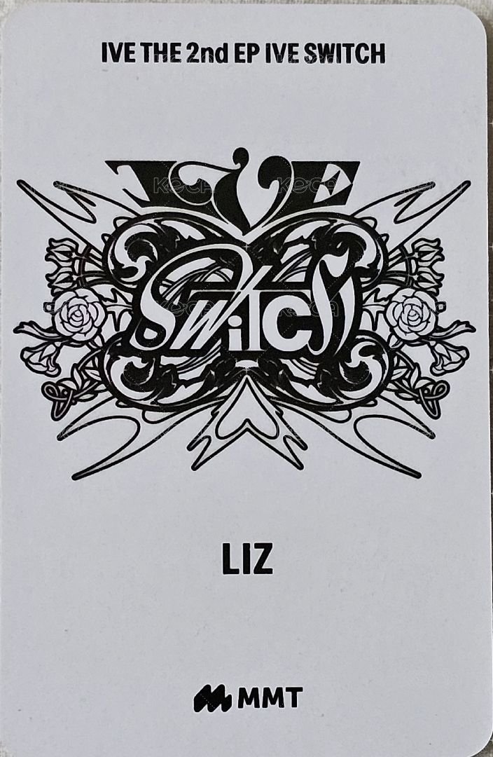 IVE SWITCH mmt 1.0 簽售卡  背面