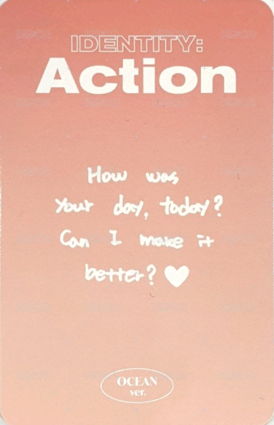 迷你三輯 專輯卡  背面