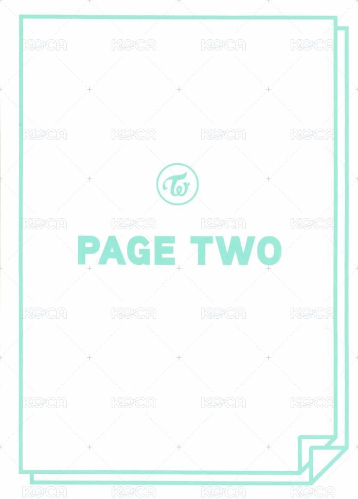 PAGE TWO 專輯卡 Selfie版 棒卡 背面