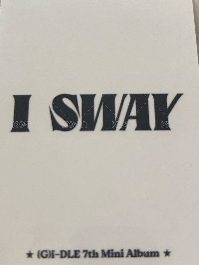 I SWAY kms 2.0 幸運卡  背面