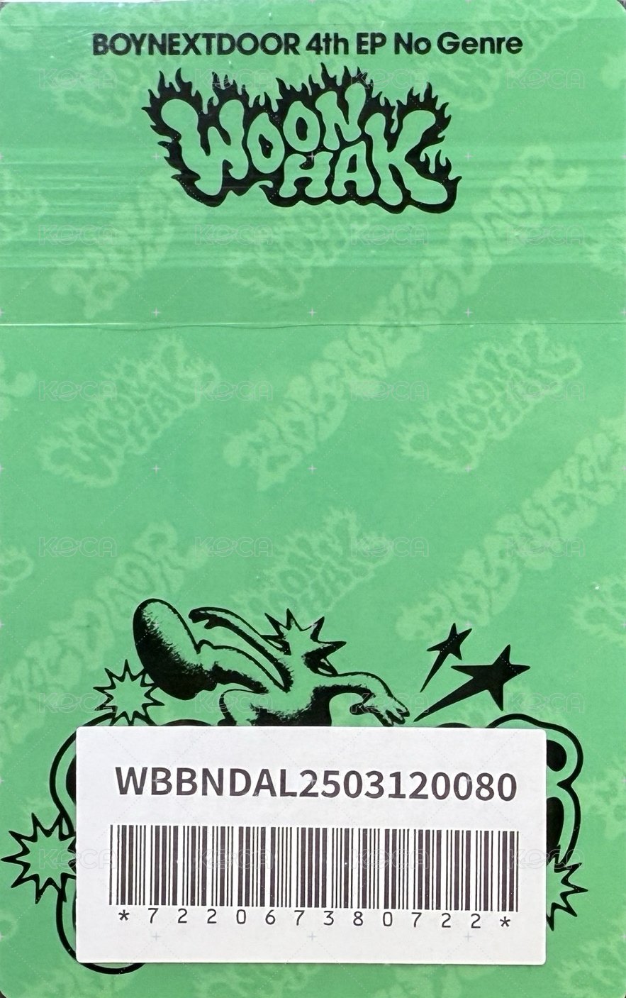 No Genre 日咖 特典卡 單封6 背面