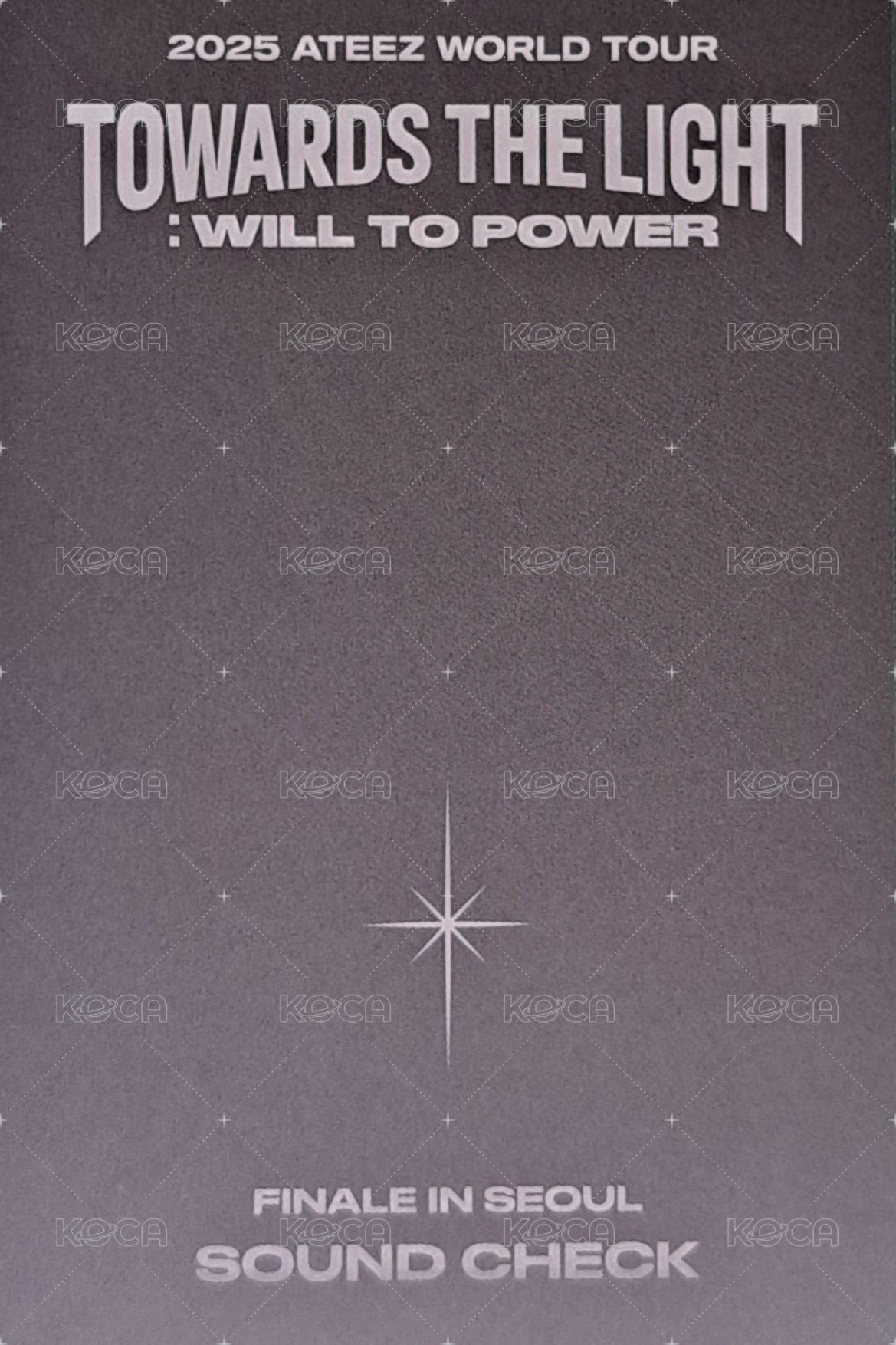TOWARDS THE LIGHT : WILL TO POWER 入場卡 / 場限卡 2025 SAILOR ver. 背面