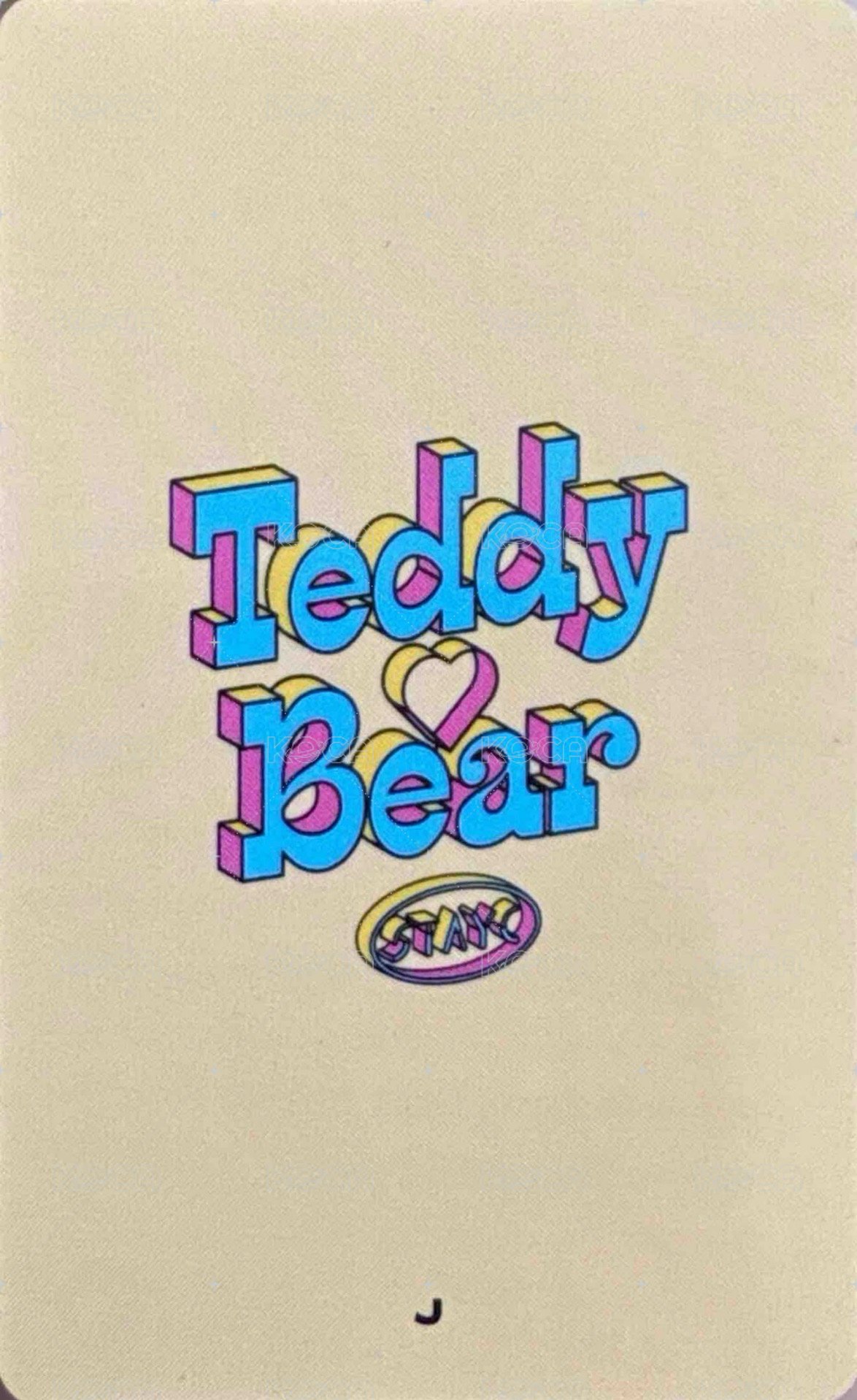泰迪熊 專輯卡  背面