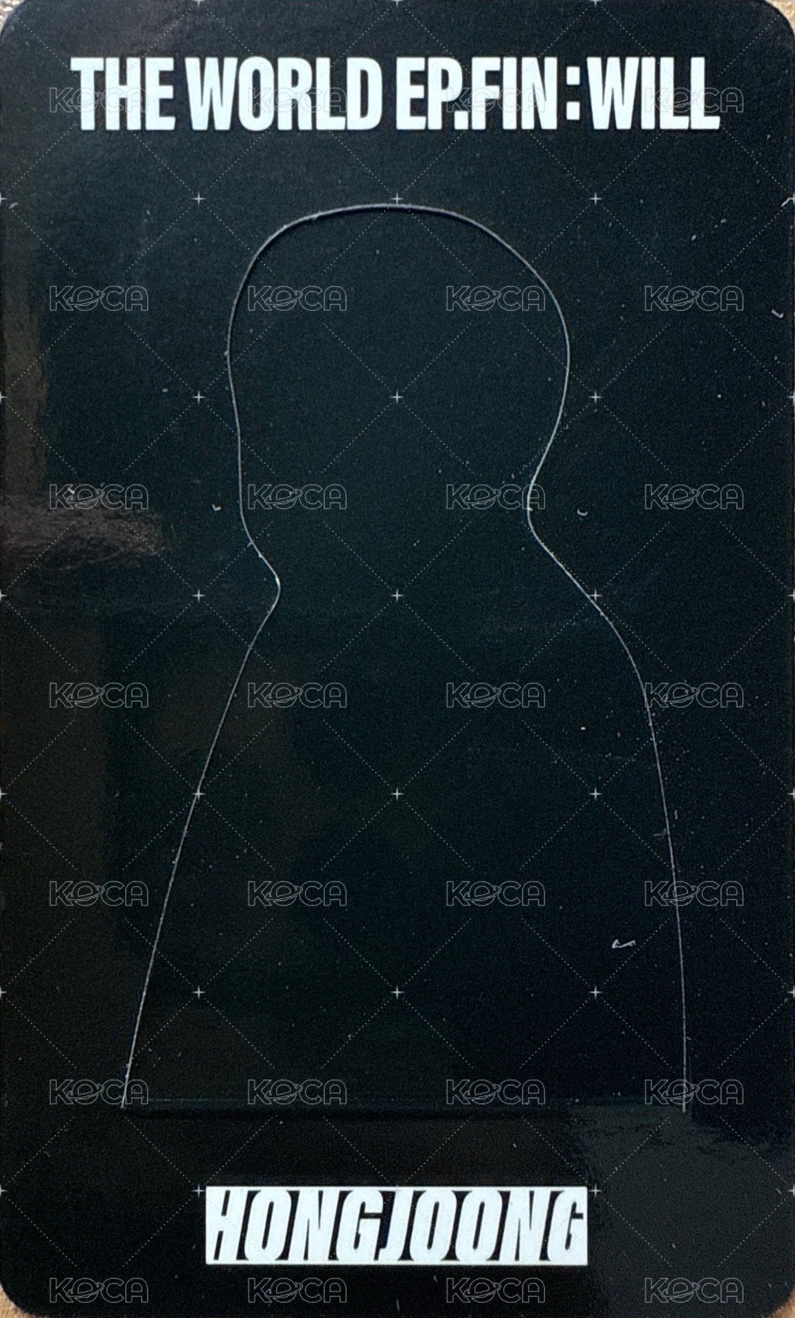 WILL 專輯卡 Platform ver. 立牌 背面