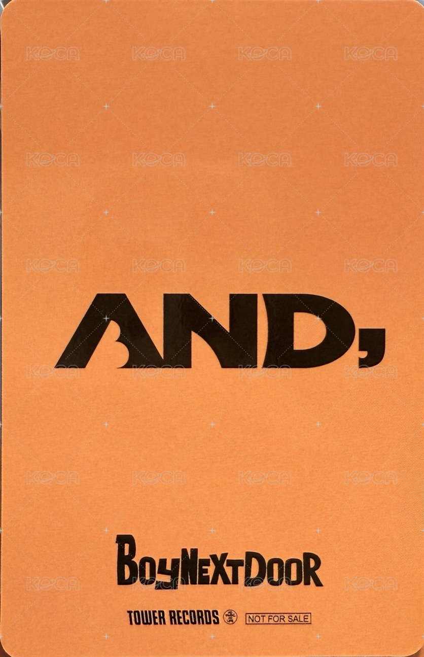 AND, 塔店 幸運卡  背面