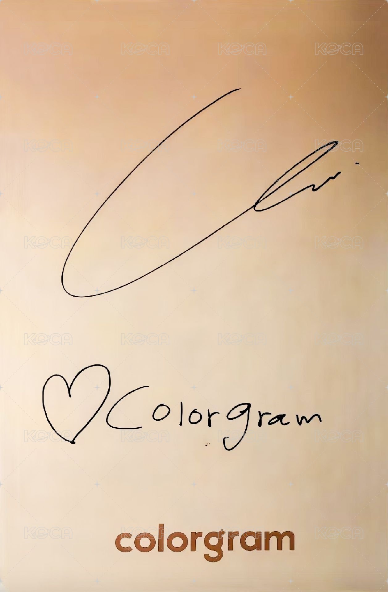 COLORGRAM 代言卡 2.0 背面