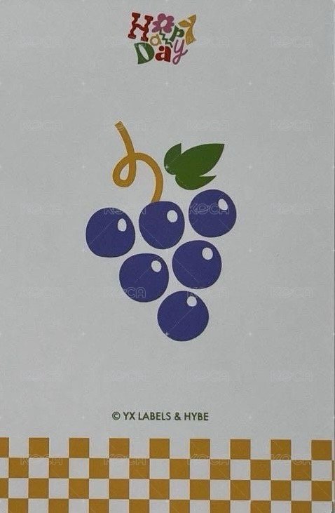 Happy Day  2025～2026 周邊卡 BIRTHDAY KIT 背面