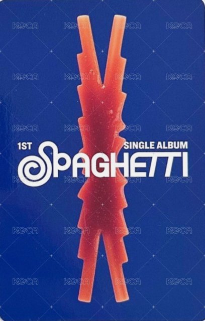 SPAGHETTI 日咖 PB預售 特典卡  背面