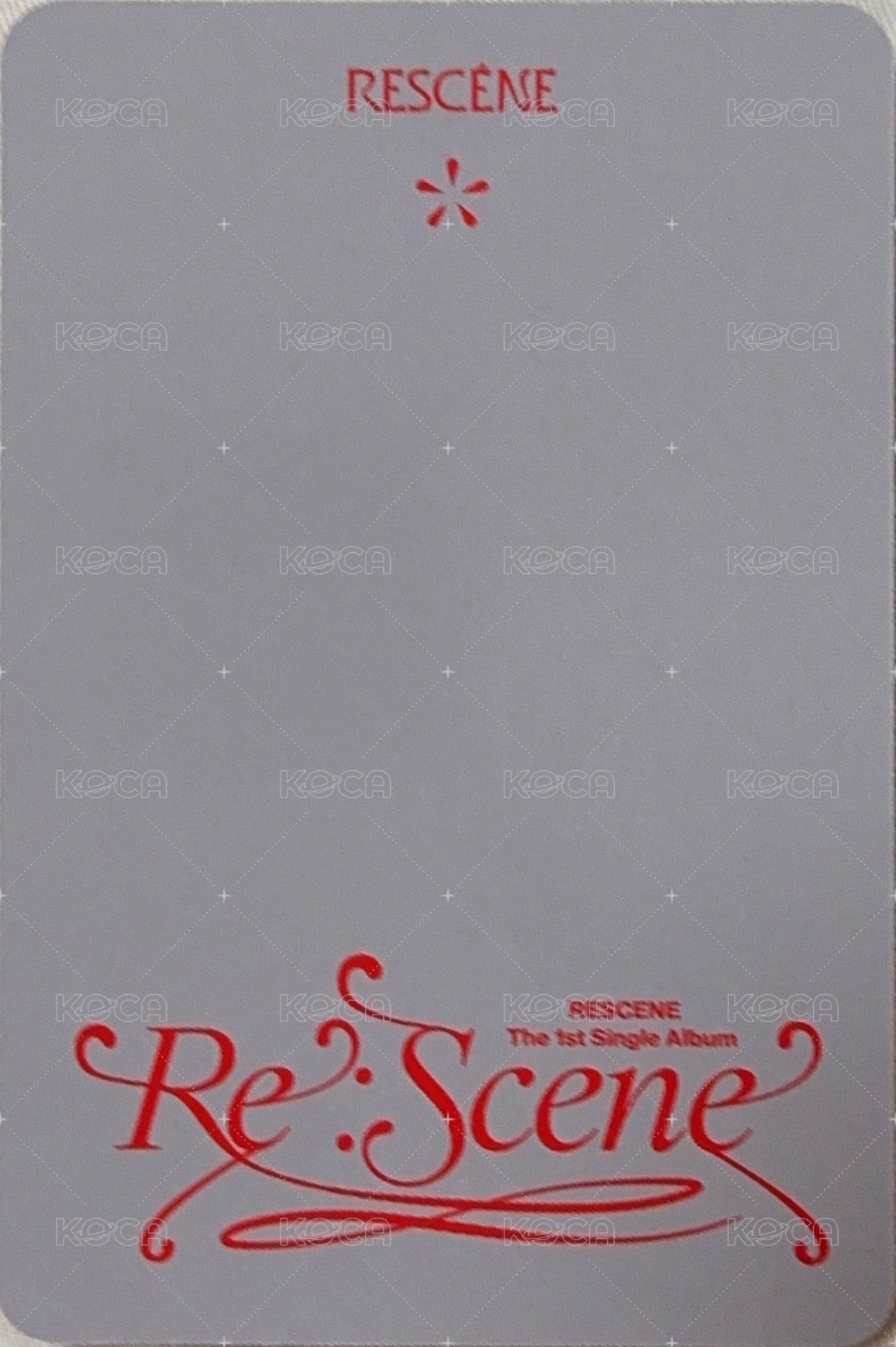 Re:Scene PB專灰版 專輯卡  背面