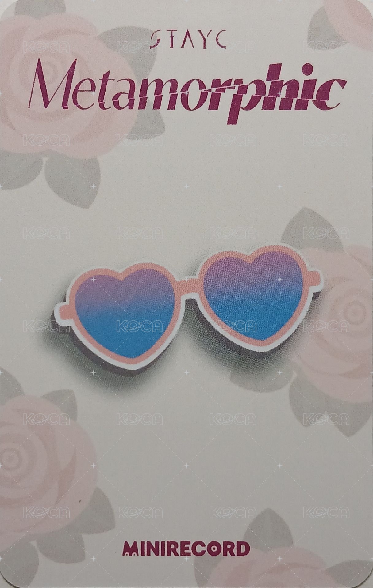 正規一 MINIRECORD 線上 簽售卡  背面