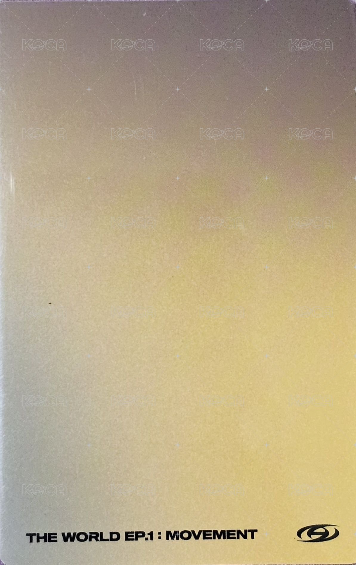 MOVEMENT 專輯卡 Diary ver. 背面