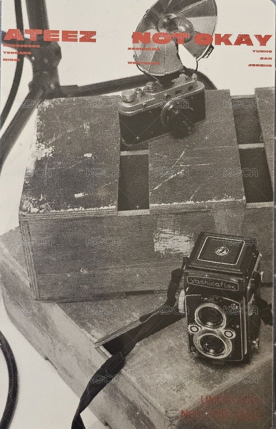 Not Okay 專輯卡 初回盤B 背面