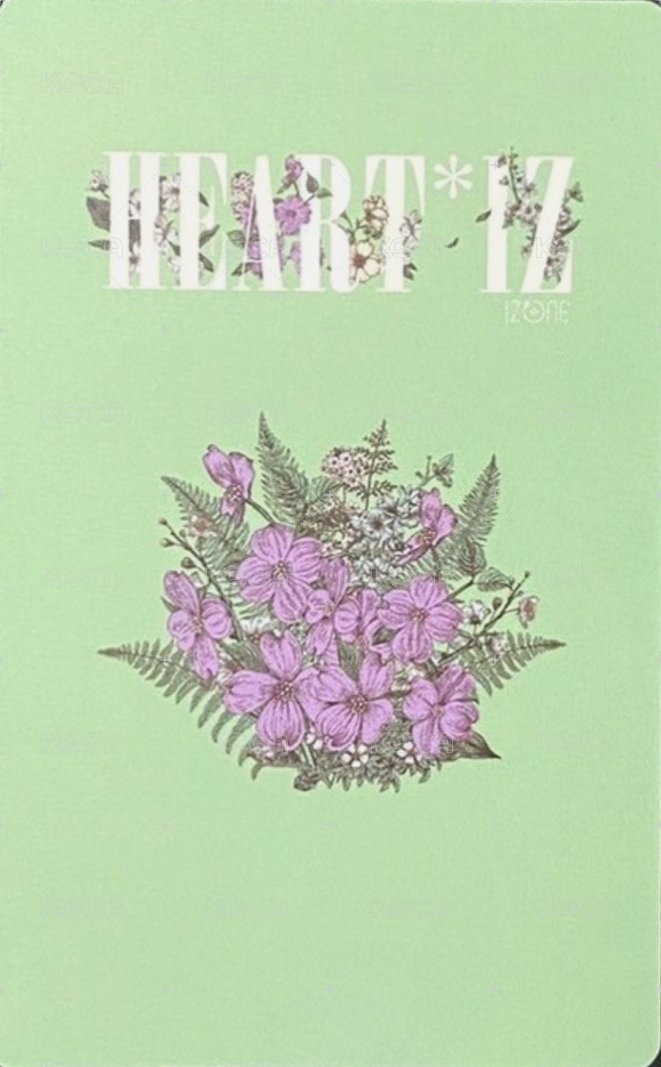HEART*IZ 專輯卡 電子專 背面