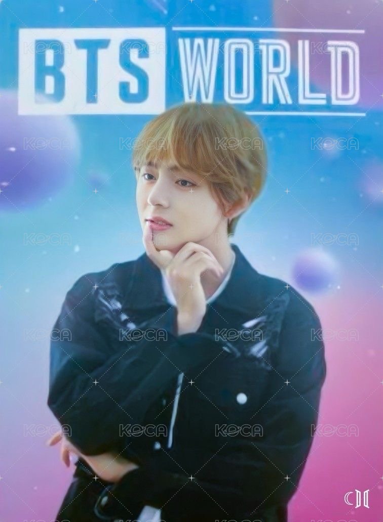 BTS World wvs 特典卡 行李吊牌卡 正面