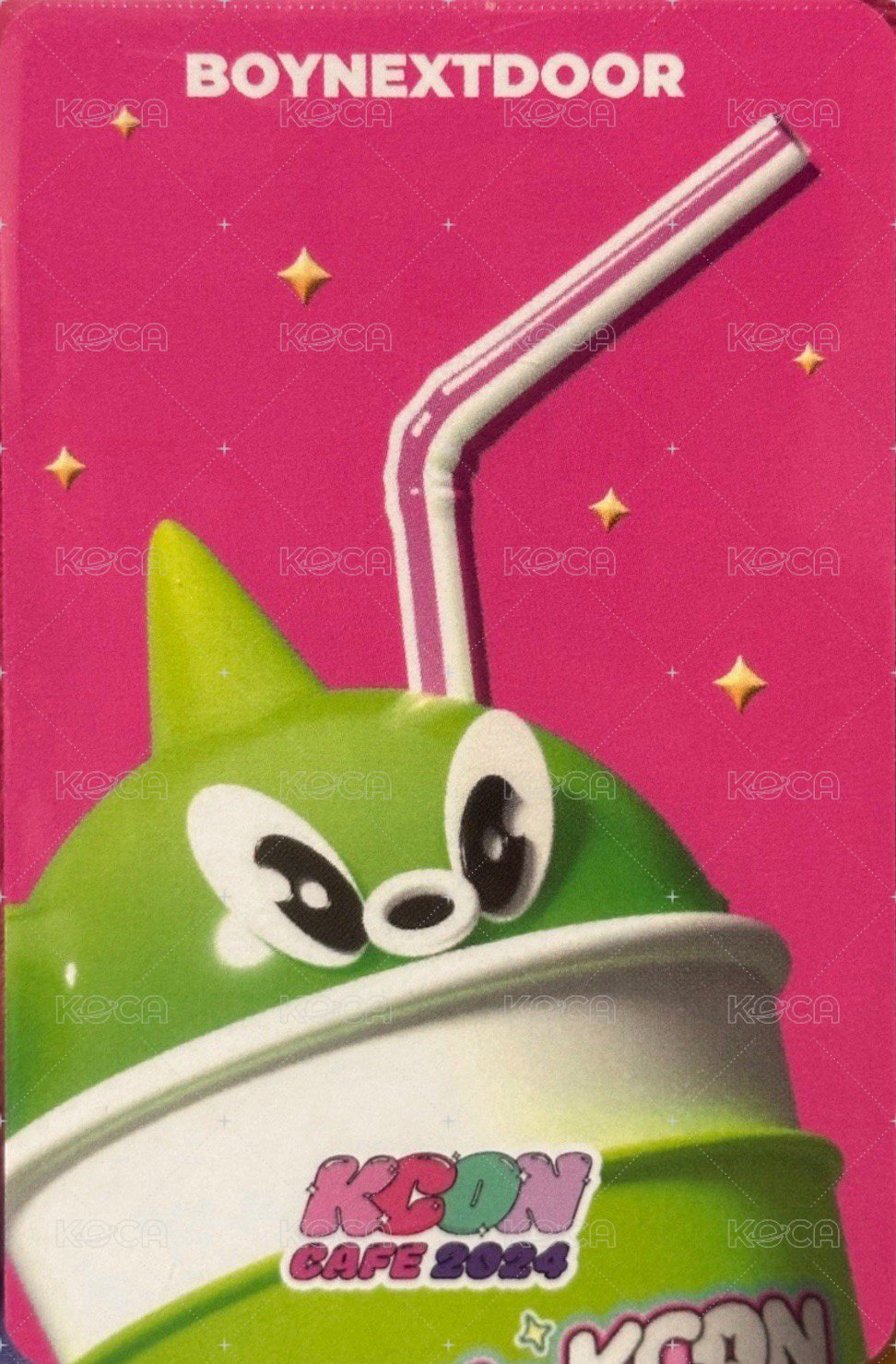 24 kcon cafe 咖啡 滿額卡 線下滿額 3 背面