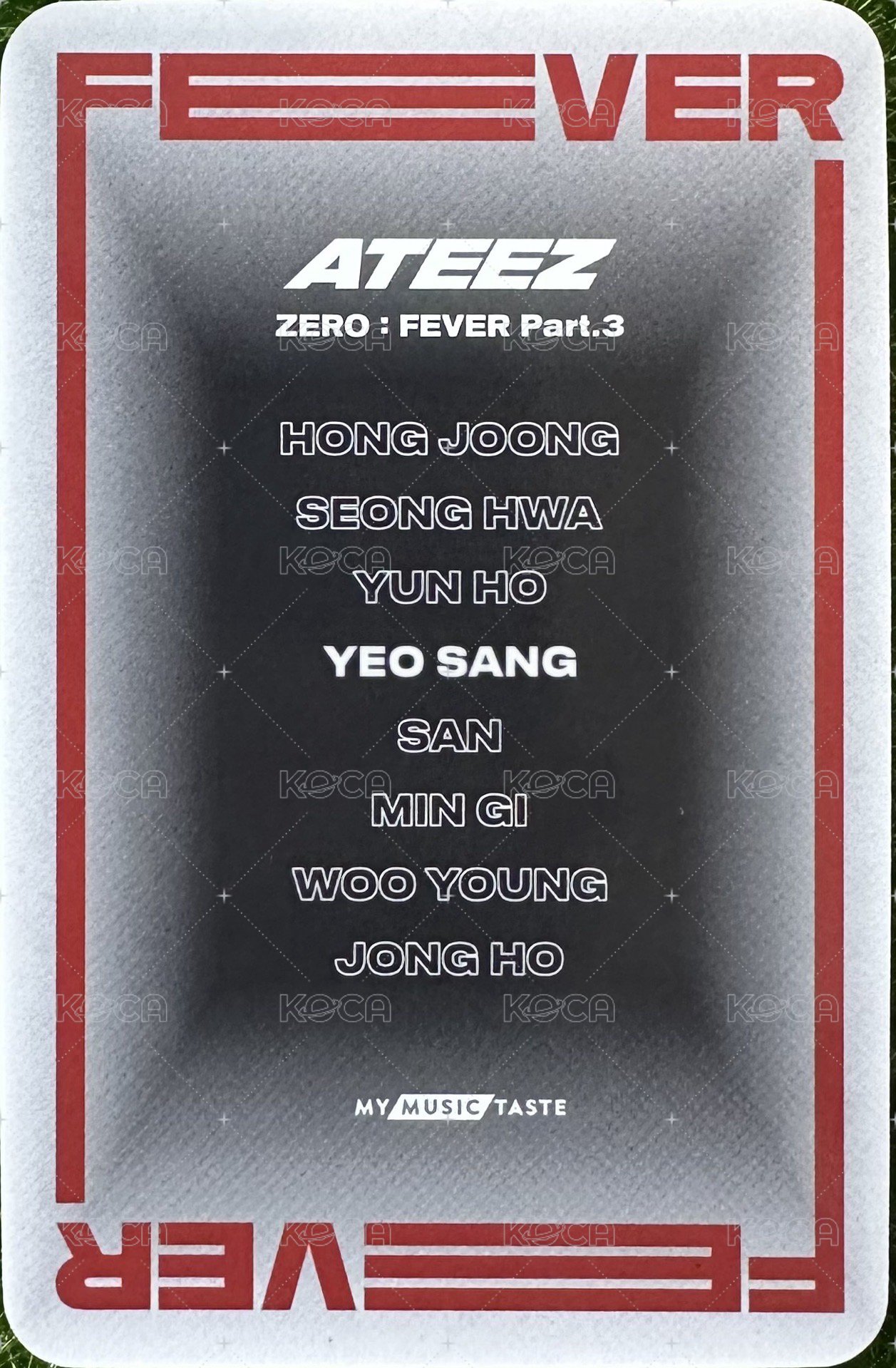 FEVER pt.3 mmt 3.0 簽售卡 吸血鬼 ver. 背面