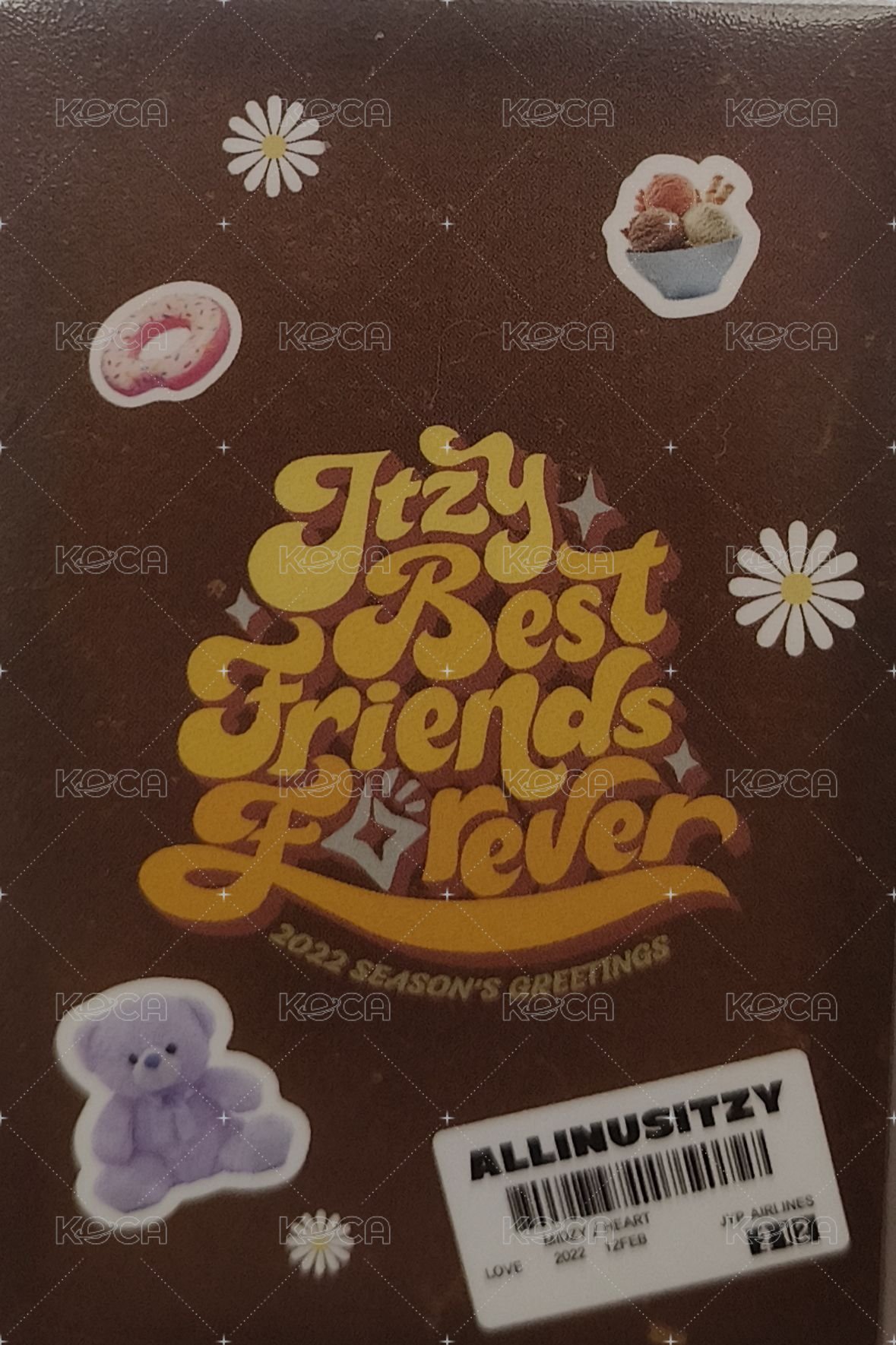 2022年曆 jyp 滿額卡 濟州滿額 草地娜 背面