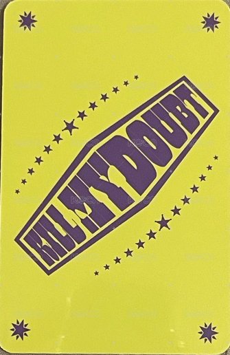 KILL MY DOUBT 專輯卡 CASSETTE 背面