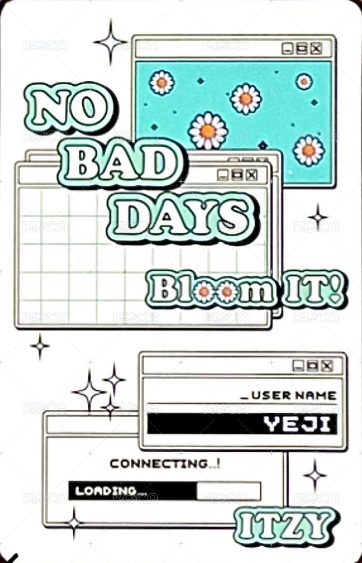 NO BAD DAYS 周邊卡 四月 背面