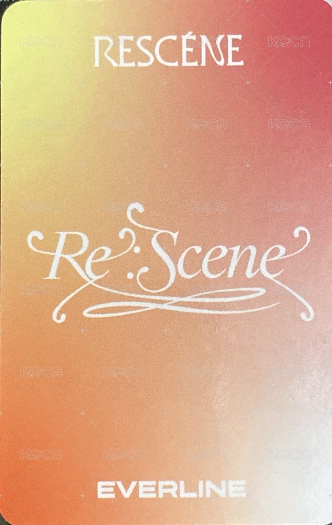 Re:Scene el 1.0線上 簽售卡  背面