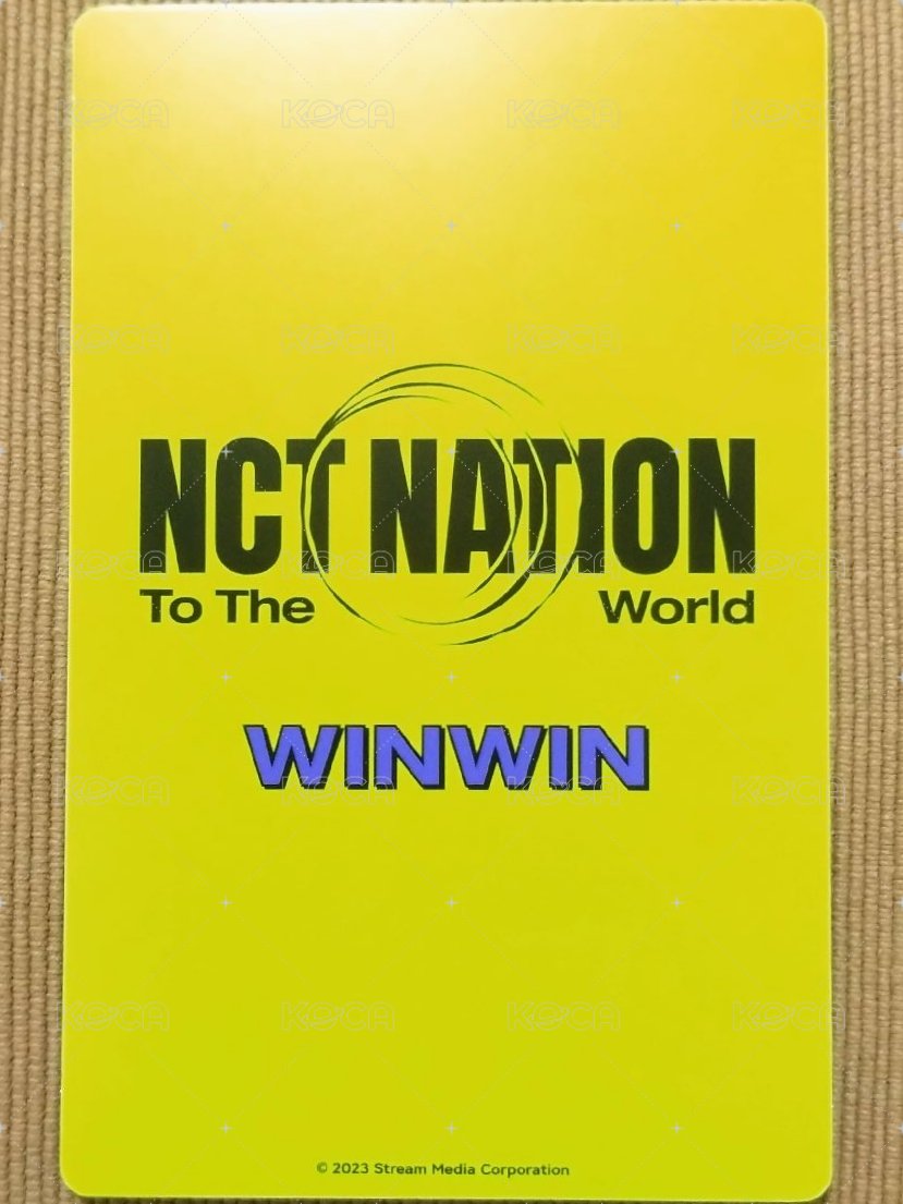 NCT NATION TO THE WORLD IN JAPAN 隨機卡  背面