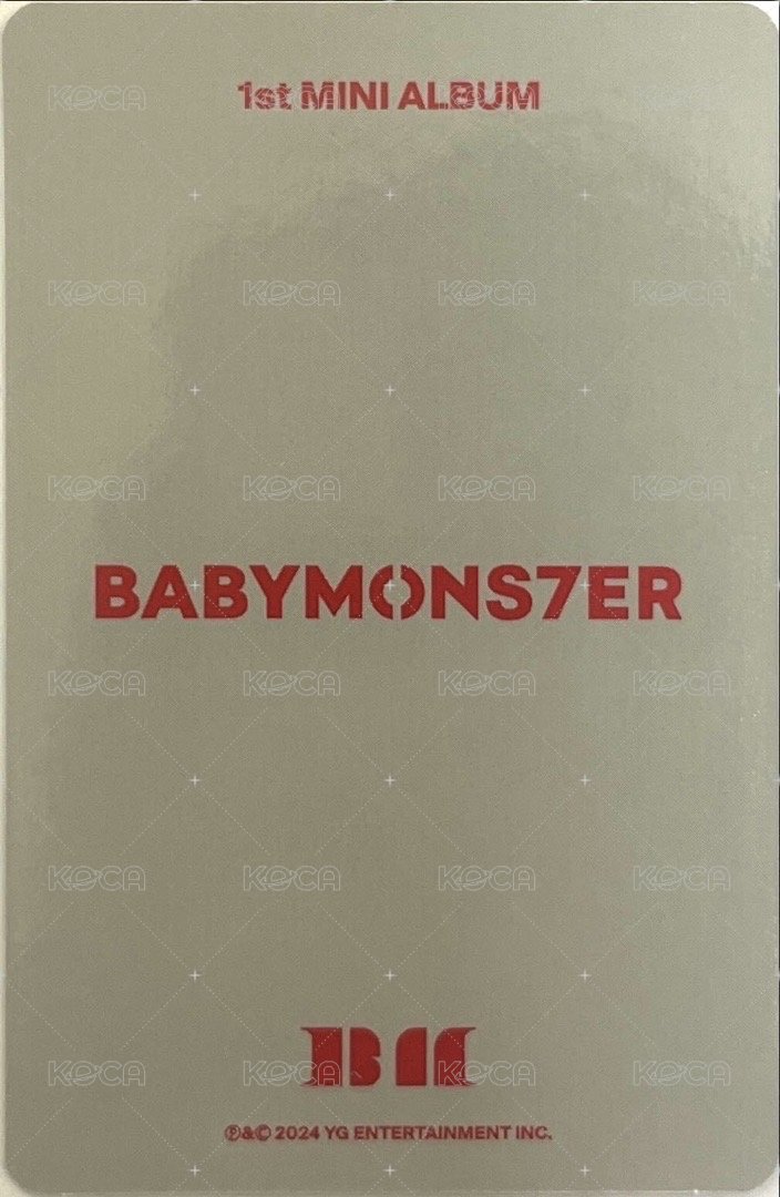 BABYMONS7ER 專輯卡 TAG版專卡 Ruka 背面