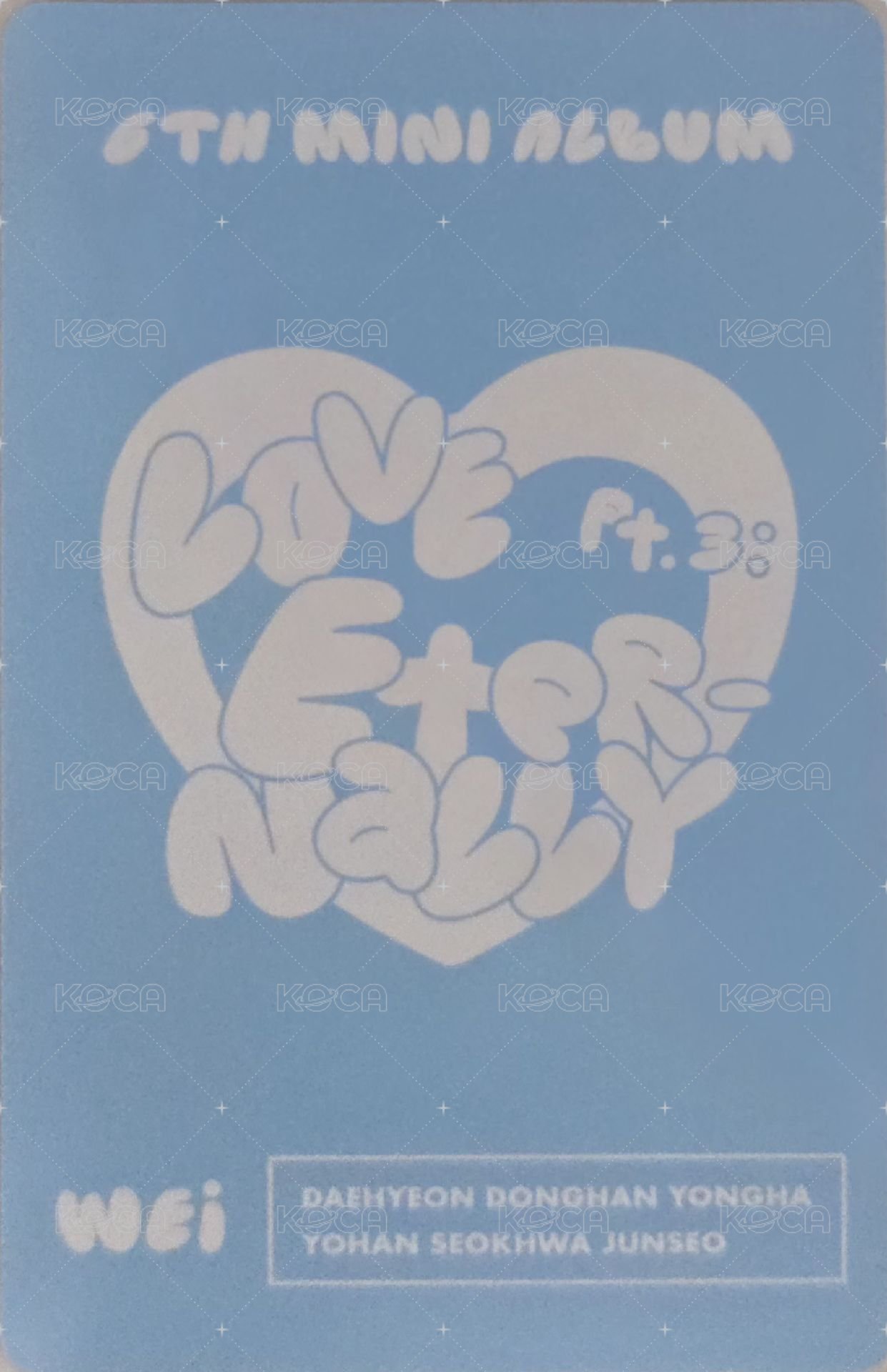 迷你六輯 專輯卡  背面