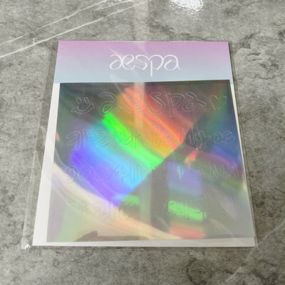 aespa 手燈鐳射貼紙 KARINA 