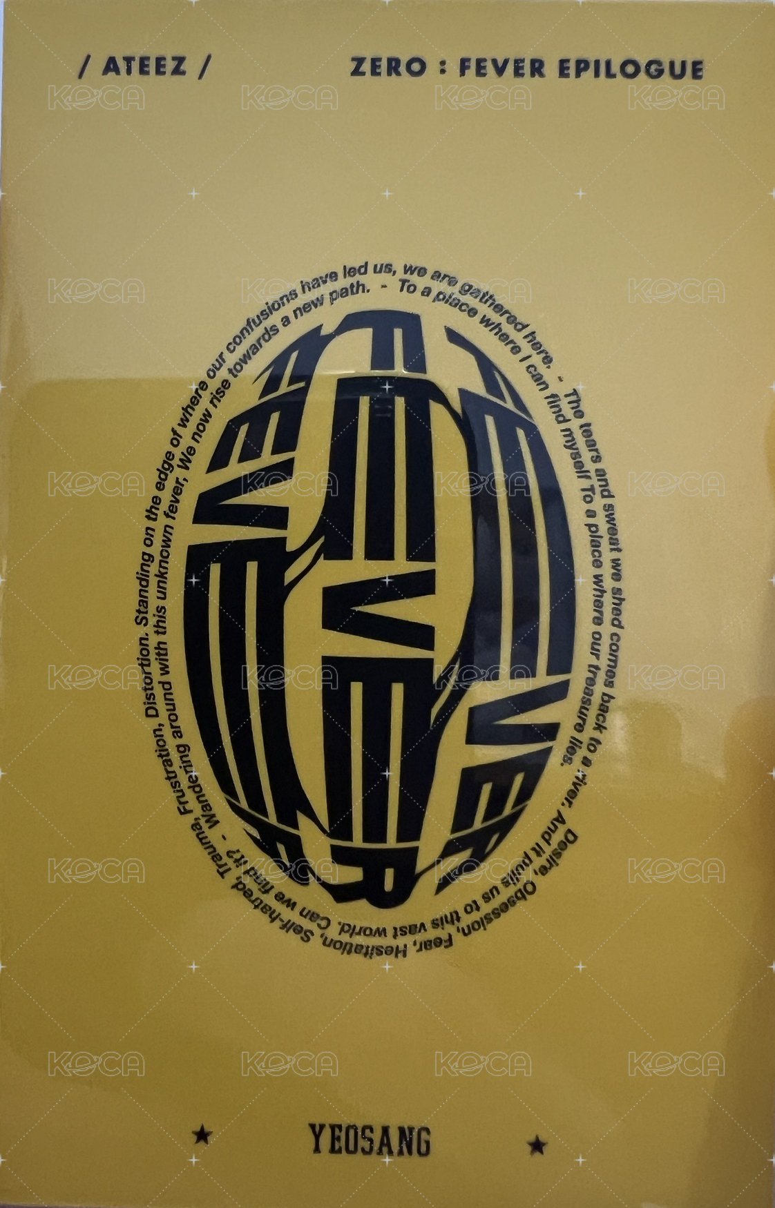 FEVER再版專 專輯卡 固卡PLATFORM Z ver. 背面