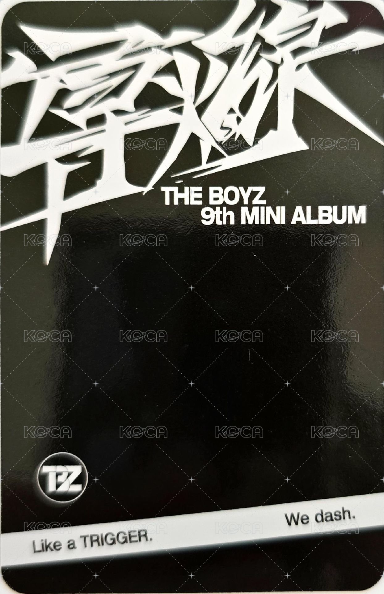 TRIGGER (導火線) 專輯卡  背面