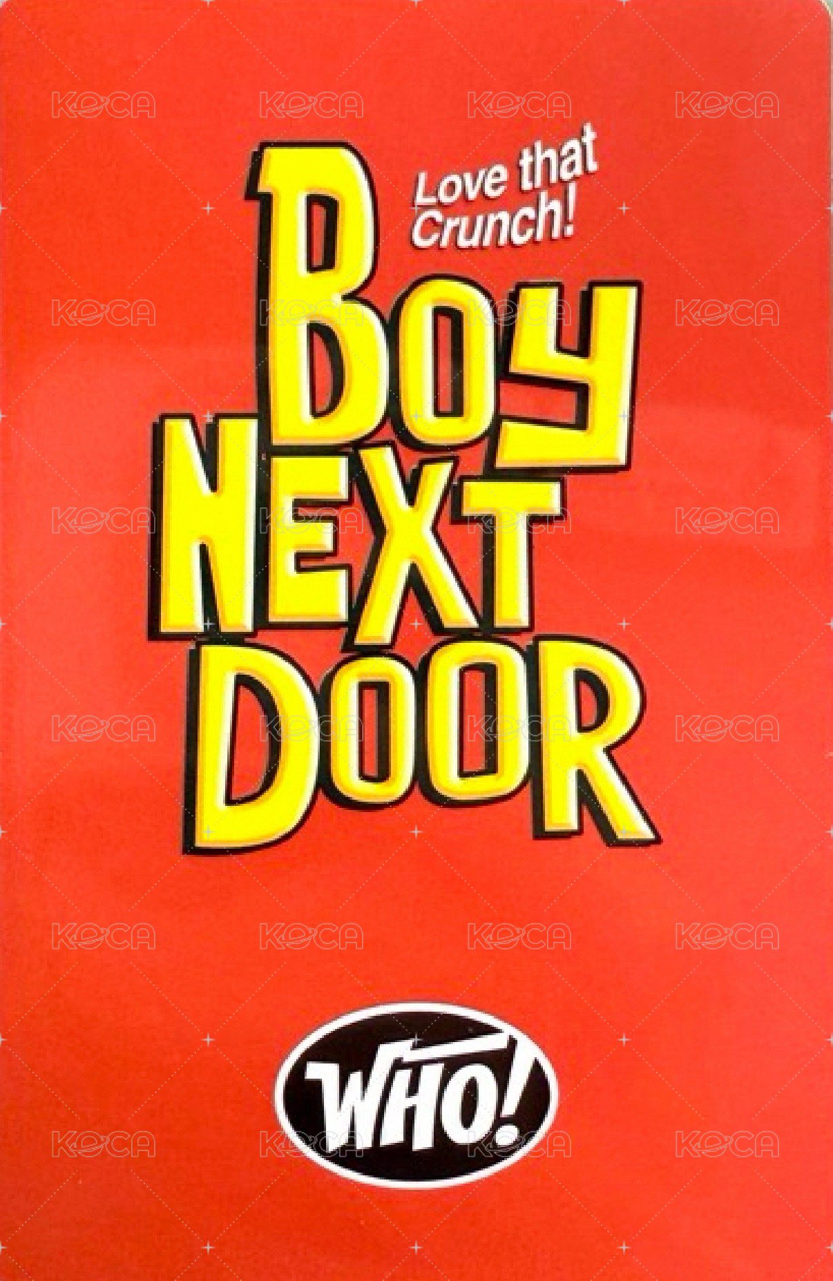 WHO! 專輯卡 Crunch 專卡 2 ver.A 背面