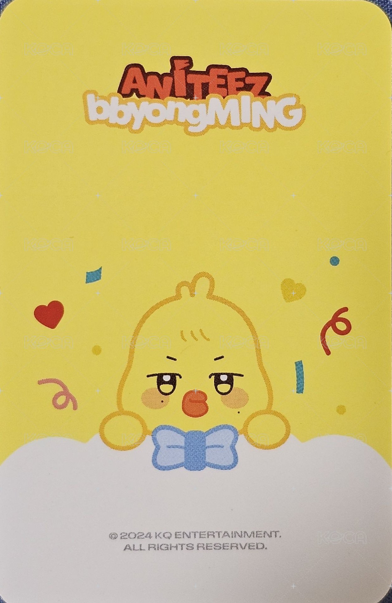 ANITEEZ IN ICE CITY 周邊卡 PVC POUCH 背面