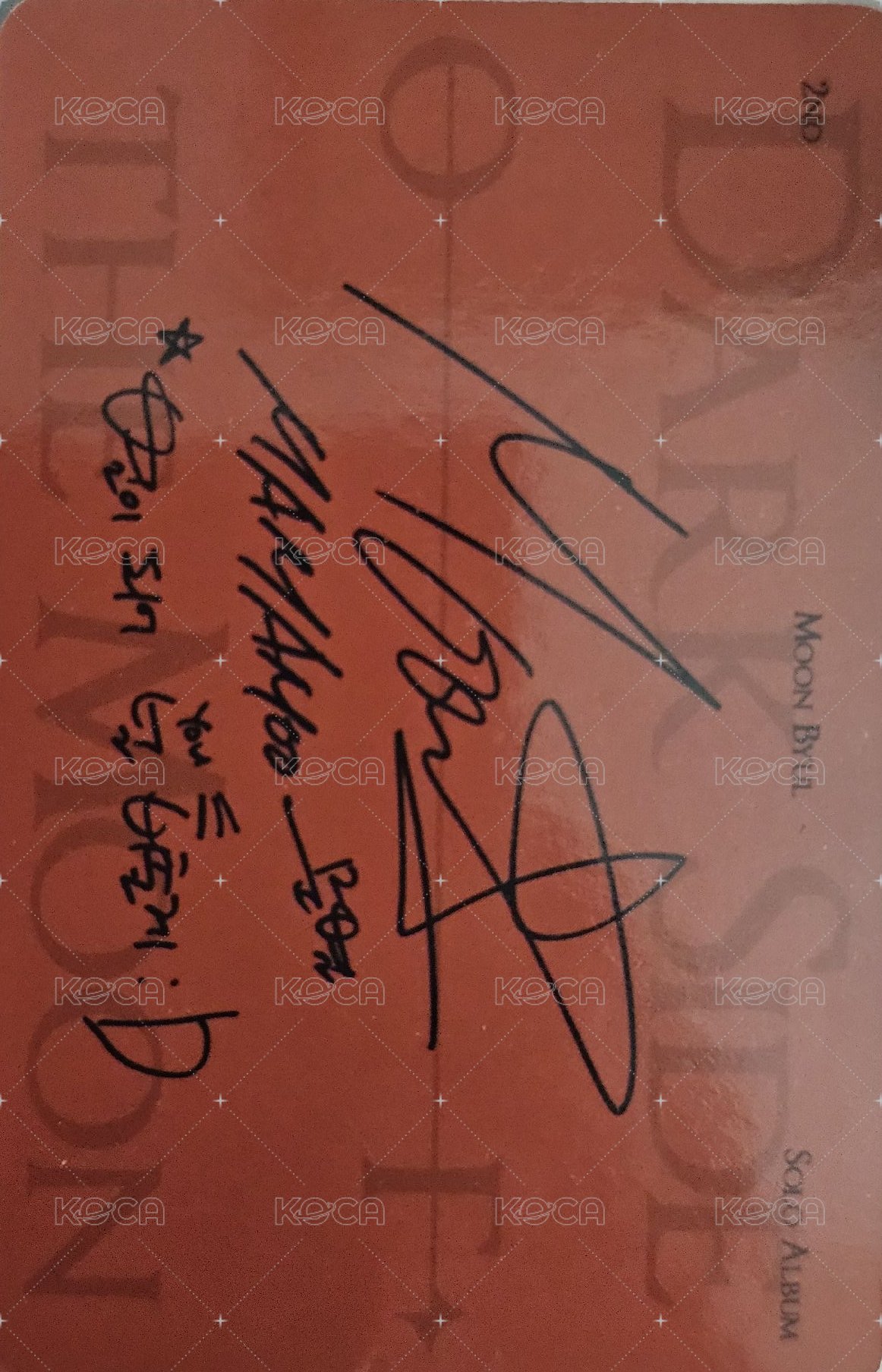 Dark Side of the Moon 專輯卡  背面