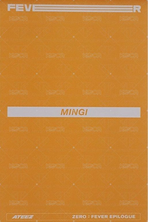 FEVER Epilogue 專輯卡 Z ver. Limited 背面